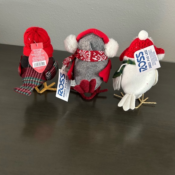 Target Like* Christmas bird 3 birds Bundle Fabric bird Holiday fabric birds - Picture 3 of 7